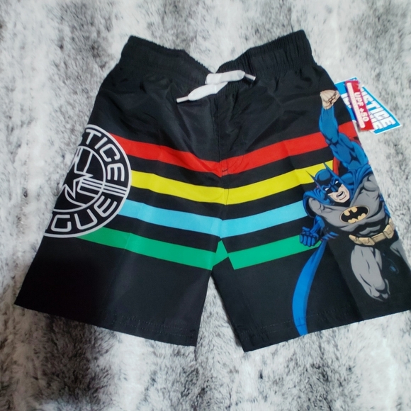 NWT Justice League Superman Batman swim trunk - Picture 3 of 7